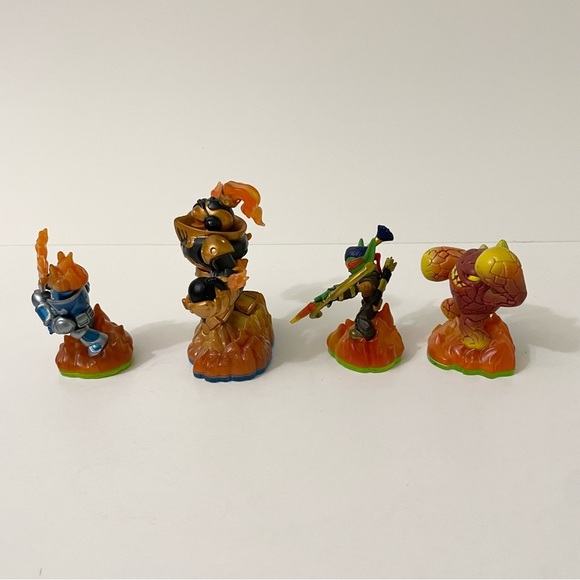 Lot of 4 Skylanders Ignitor Hot Head Flameslinger Eruptor Toys - Picture 12 of 16